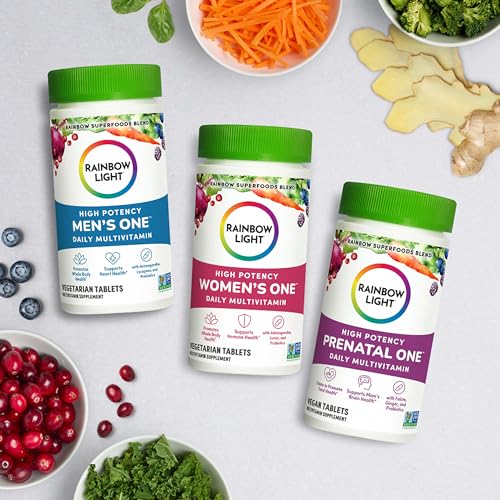 Rainbow Light Prenatal One High Potency Daily Multivitamin with Folate, Ginger and Probiotics Rainbow Light