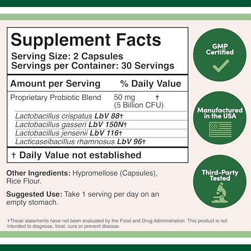 Vaginal Probiotics for Women - Four Probiotics Clinically Studied for Vaginal PH Balance Double Wood Supplements