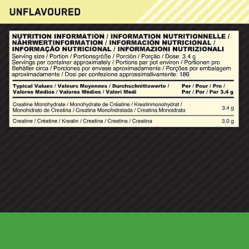 Optimum Nutrition Micronised Creatine Powder, 100% Pure Creatine Monohydrate Powder