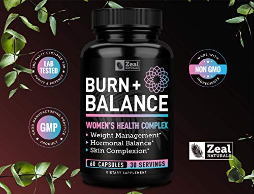 Zeal Naturals Weight Loss Support for Women + Daily Balance Vitmains (Iron, Vitamin D
