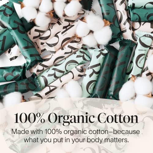 Cora Organic Applicator Tampon Multipack | 18 Regular & 18 Super Absorbency