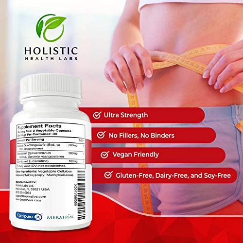 Holistic Health Labs Maximum Leptin Weight Management for Women, Extra Strength