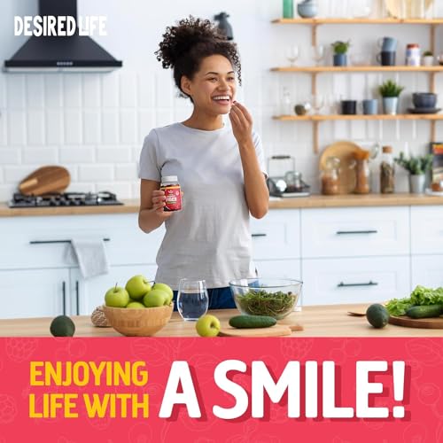 Desired Life Sugar Free Prebiotic Fiber Gummies for Adults and Kids Mixed Berry Flavor