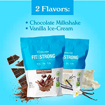 Evolution Advance Nutrition Fit & Strong - Pure Whey Protein Powder with BCAA, 100% Grass-Fed