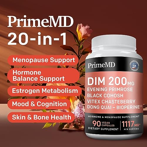 20-in-1 Menopause Supplements for Women - Dim Supplement Women - Estrogen Supplement