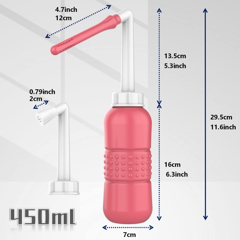 LZXIYUE 2PCS 2-in-1 Peri Bottle Feminine Care for Women,Reusable Portable Bidet for Travel LZXIYUE