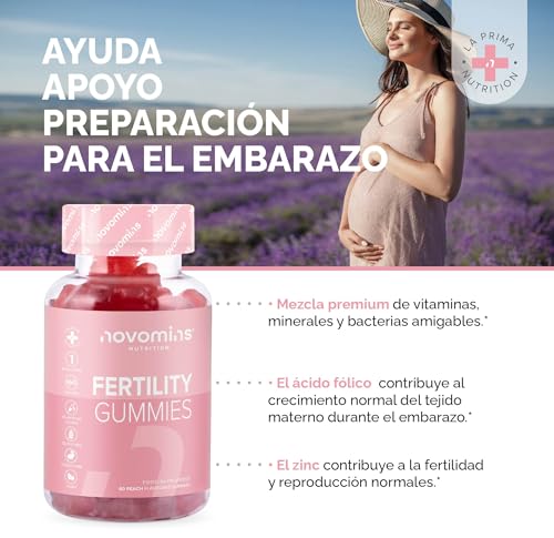 Novomins Fertility Gummies - Fertility Supplements for Women Trying to Conceive–25 Essential Vitamins Novomins