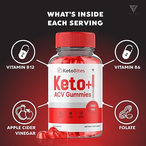 (3 Pack) Keto Bites ACV Gummies, KetoBites Keto ACV Gummies Advanced Weight Loss