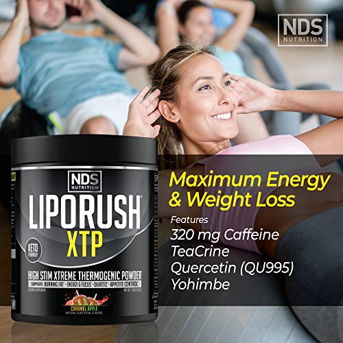 LIPORUSH NDS Nutrition XTP Thermogenic Fat Burner with L-Carnitine - Energy