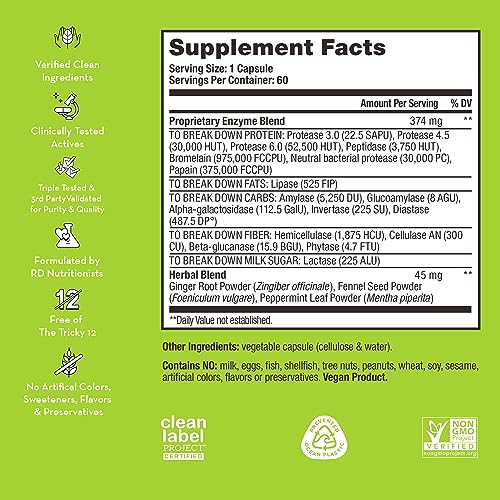 HUM Flatter Me Supplement for Daily Bloating - 18 Full Spectrum Digestive
