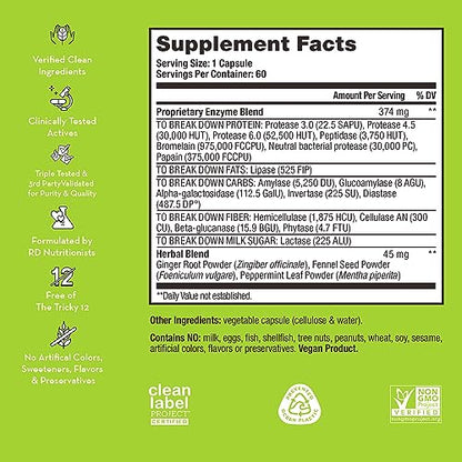 HUM Flatter Me Supplement for Daily Bloating - 18 Full Spectrum Digestive