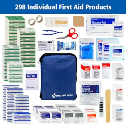 First Aid Only 442 All-Purpose Emergency First Aid Kit for Home, Work, and Travel