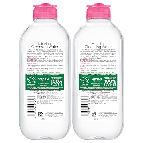 Garnier SkinActive Micellar Water for All Skin Types, Facial Cleanser & Makeup Remover