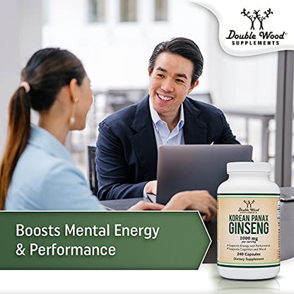 Ginseng Capsules (Korean Red Ginseng Extract, Panax Ginseng 10% Ginsenosides)