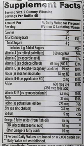 Vitafusion Prenatal Dha and Folic Acid Gummy Vitamins, 90 Each by Vitafusion (Pack of 3) Vitafusion