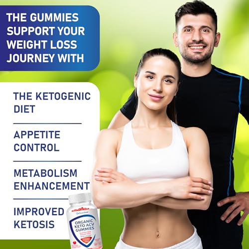 Organic Keto ACV Gummy Advanced Weight Loss - Gluten & Sugar Free Pro Active Rapid Belly Defense Dose
