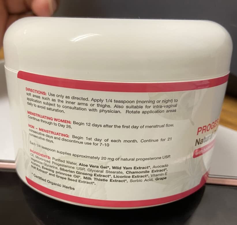 Bountiful Bird Natural Progesterone Cream, with Organic Hormone Balancing Herbs Bountiful Bird