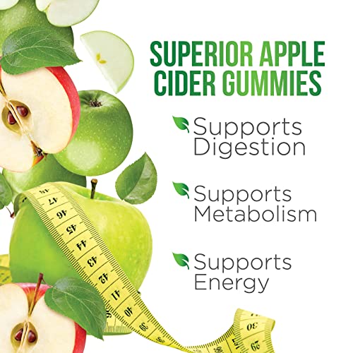 Vegan Apple Cider Vinegar Gummies | Max Strength 1000mg | ACV Supplement Gummy for Adults
