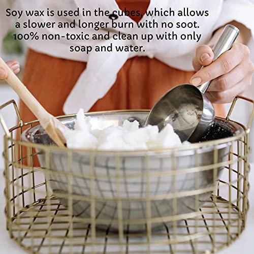 Environment Loop Wax Melt Cubes, 3 Pack of 2.3 OZ Soy Wax Melts for Warmers, Maximum Scent Environment Loop