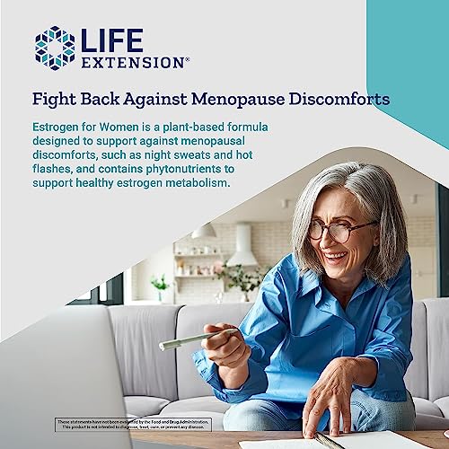 Life Extension Estrogen for Women - for Healthy Estrogen Metabolism - Helps Relieve Discomforts Life Extension