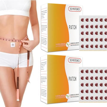 Rosarden 100Pcs Belly Patch, Toning Contouring Firming Patches, Navel Sticker, Sweatproof Patches