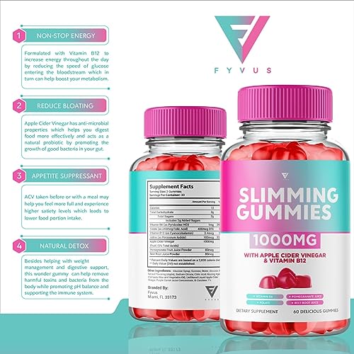 (3 Pack) Slimming Gummies It Works Slimming Gummies for Weight Loss with Apple Cider