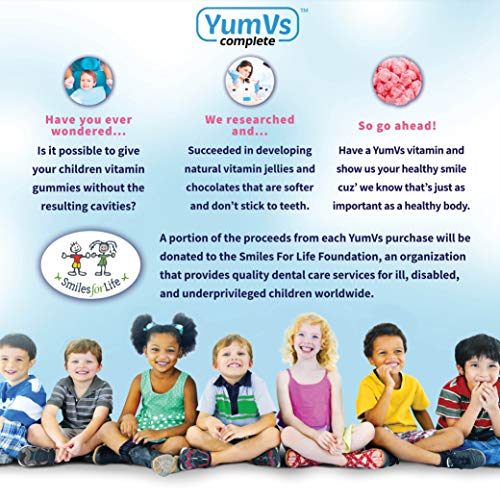 YumVs Complete Glucose Gummies, Raspberry Flavor, (60 Ct); Chewable YUM-V'S