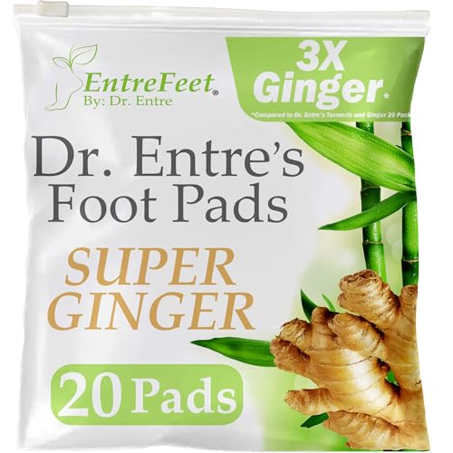 Dr. Entre's Super Ginger Foot Pads: Premium Effective Foot Pads to Feel Better, Sleep Better