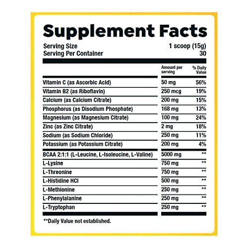 HTLT Supps Perilyte | EAA + BCAA + Electrolytes, 1 LB, 30 Servings (Tropical Fruit Punch) HTLT Supps