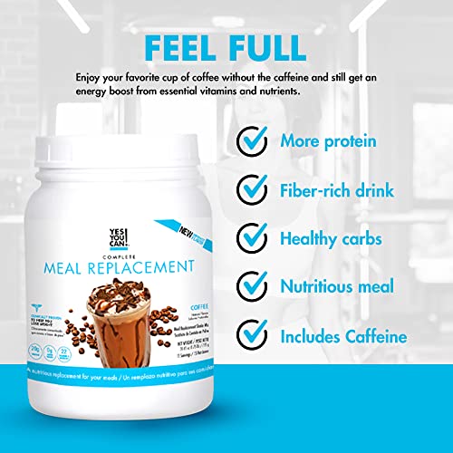 Yes You Can! Complete Meal Replacement - 15 Servings, 20g of Protein, 0g Added Sugars Yes You Can!