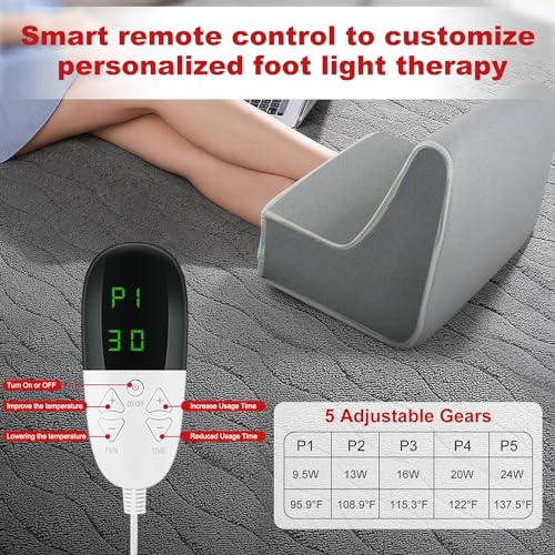 Red Light Therapy for Foot - Red Light Therapy Wrap, Near Infrared Red Light Therapy Device icerattletra