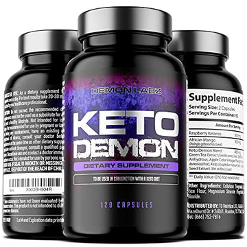 Keto Demon – Hardcore Keto Pills – Use with The Keto Diet – Packed with Raspberry Ketones