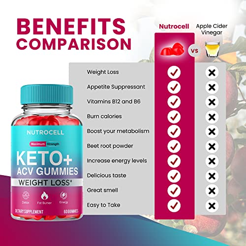 Keto ACV Gummies - Keto Apple Cider Vinegar Gummies - Advanced Weight Loss - Keto
