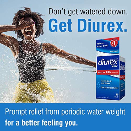Diurex Ultra Re-Energizing Water Pills - Relieve Water Bloat - Feel Better & Less Heavy