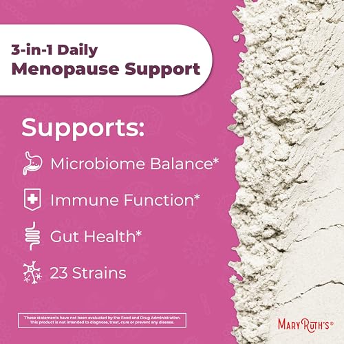 MaryRuth Organics 3-in-1 Menopause Support Powder, Menopause Supplement for Women