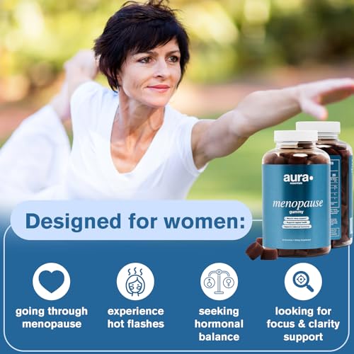 Aura · Essentials Menopause Gummy Supplements with Magnolia Bark Extract for Multi-Benefit Relief Aura · Essentials
