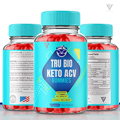 Fyvus (3 Pack) Tru Bio Keto Gummies for Weight Loss, TruBio Keto, True Bio Keto ACV