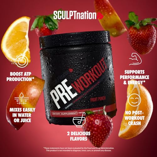 Sculpt Nation by V Shred PreWorkout - Premium Pre Workout Powder with Amino Sculpt Nation