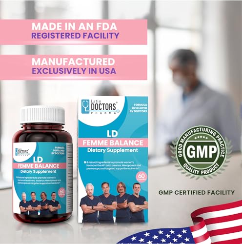 Latin Doctors Femme Balance Supplement, Supports Hormone Balance, Menopausal & Premenopausal