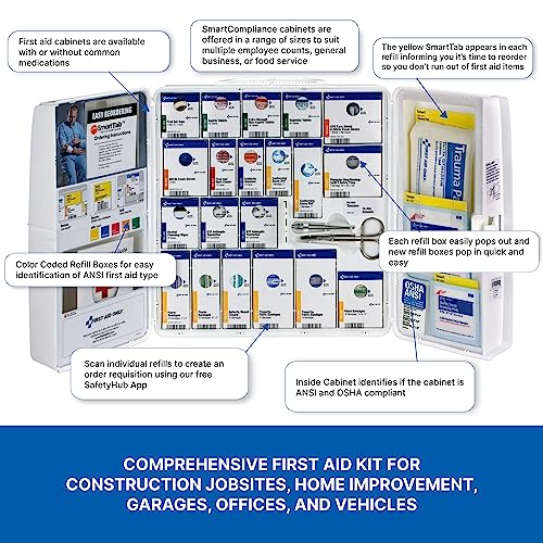 First Aid Only 1000-FAE-0103 50-Person SmartCompliance OSHA First Aid Kit