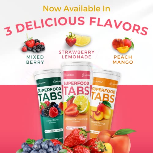 Superfood Tabs Detox Cleanse Drink - Fizzy Nutrition Supplement for Women and Men skinnytabs