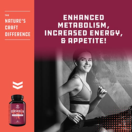 Pure Forskolin Extract for Weight Loss Supplement Powerful Antioxidant - Maximum Strength Natures Craft