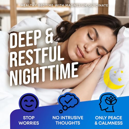 Magnesium Glycinate 500MG - Magnesium for Sleep - High Absorption Chelated Magnesiu JOYLI Nutrition