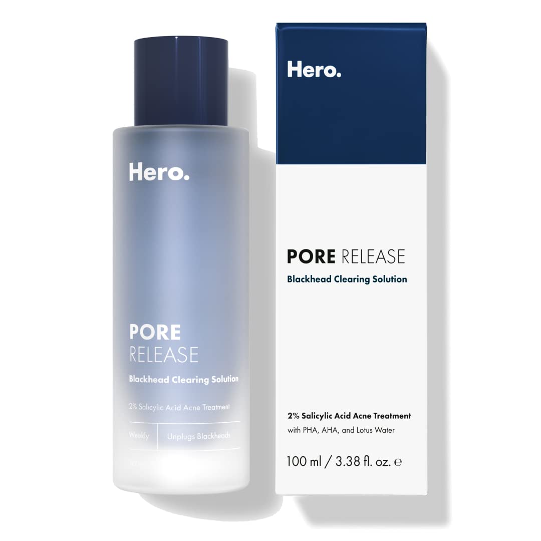 Hero Cosmetics Pore Release Blackhead Clearing Solution - Exfoliating Toner Featuring BHA