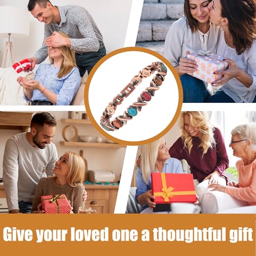 MagVIVACE Copper Anklet for Women for Arthritis and Joint, Magnetic Therapy Ankle Bracelet, Jewelry Gift MagVIVACE