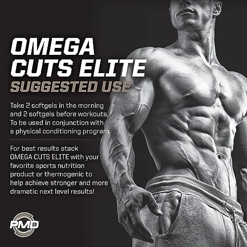 PMD Sports Omega Cuts Elite Fat Loss-Muscle Defining Formula - Omega Fatty Acids PMD