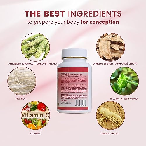 Wins Town Fertility Tablet for Women with Prenatal Vitamins, Female Fertility Supplement Wins Town