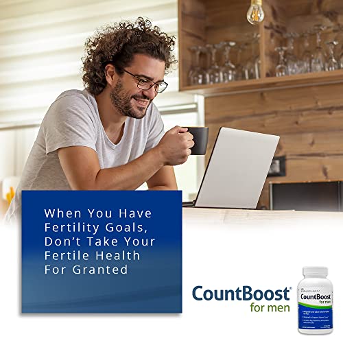 CountBoost for Men - Male Fertility Supplement to Support Count - with Ashwagandha, Maca Fairhaven Health