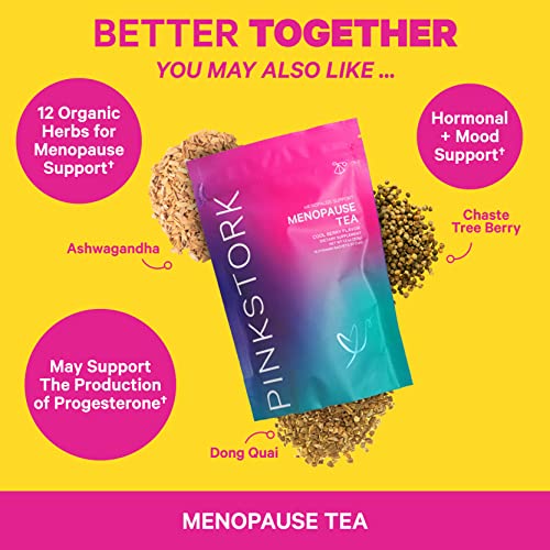 Pink Stork Menopause Flakes: Relaxing Lavender Scented Bath Salts for Women, Pure Magnesium Pink Stork